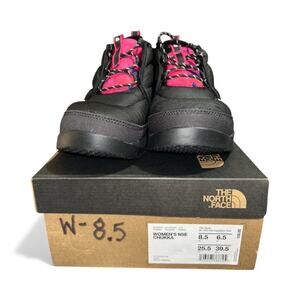 The North Face Black/Pink Print Women's 8.5 NSE Chukka Thermoball